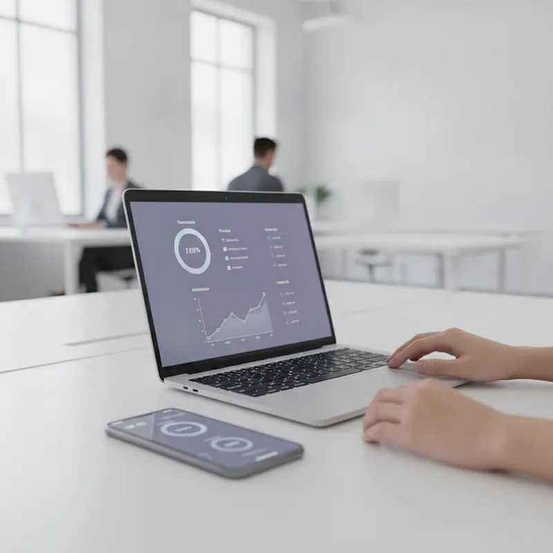 AI-driven market signals dashboard with live trend chart and confidence levels
